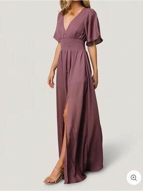 Baltic Born | Dresses | Esmerelda Velvet Wrap Maxi Dress In Merlot Size Xs  | Poshmark